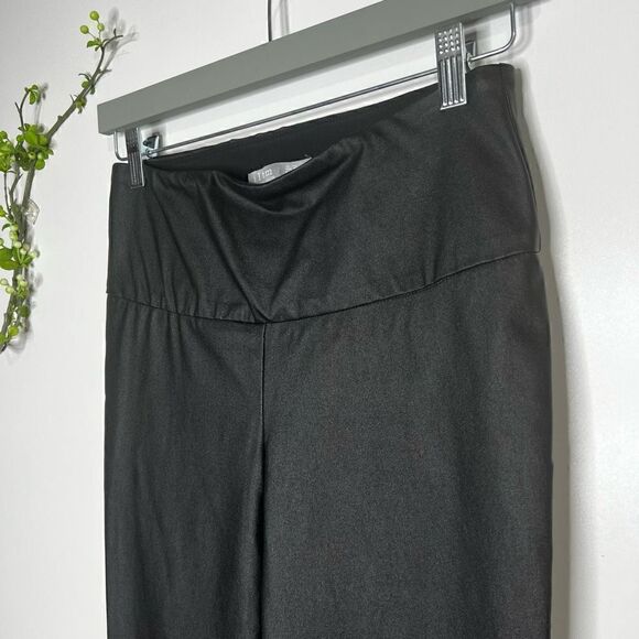 I Love Tyler Madison Black Stretch Coated Pants - Picture 3 of 10